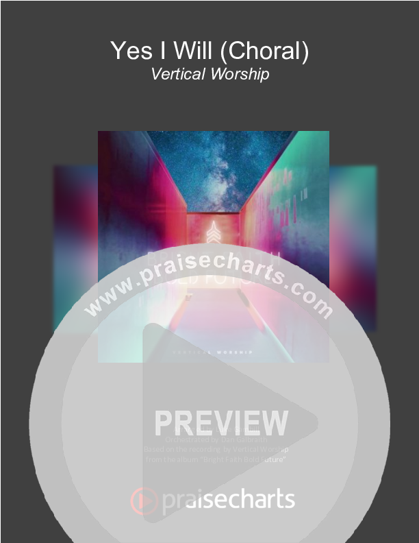 Yes I Will (Choral Anthem SATB) Orchestration (Vertical Worship / Arr. Luke Gambill)
