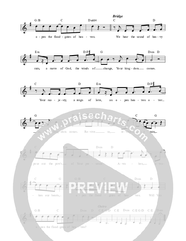 Revive Us (Heavy Rain) Lead Sheet (Luke + Anna Hellebronth)