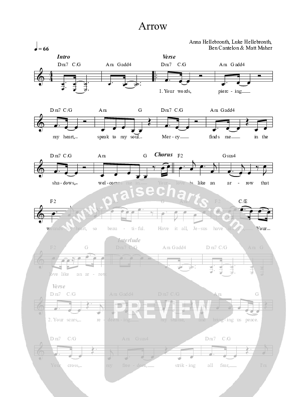 Arrow Lead Sheet (Luke + Anna Hellebronth)