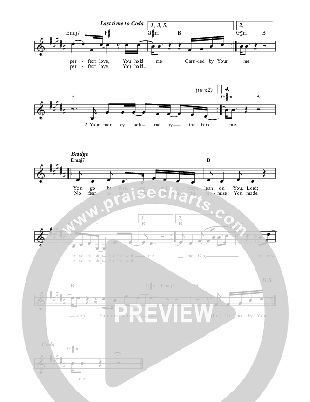 Carried By Your Grace Lead Sheet (Luke + Anna Hellebronth)