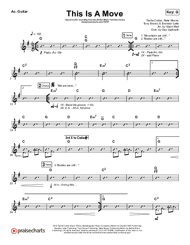 This Is A Move (YouTube) Acoustic Guitar (Brandon Lake / Bethel Music)