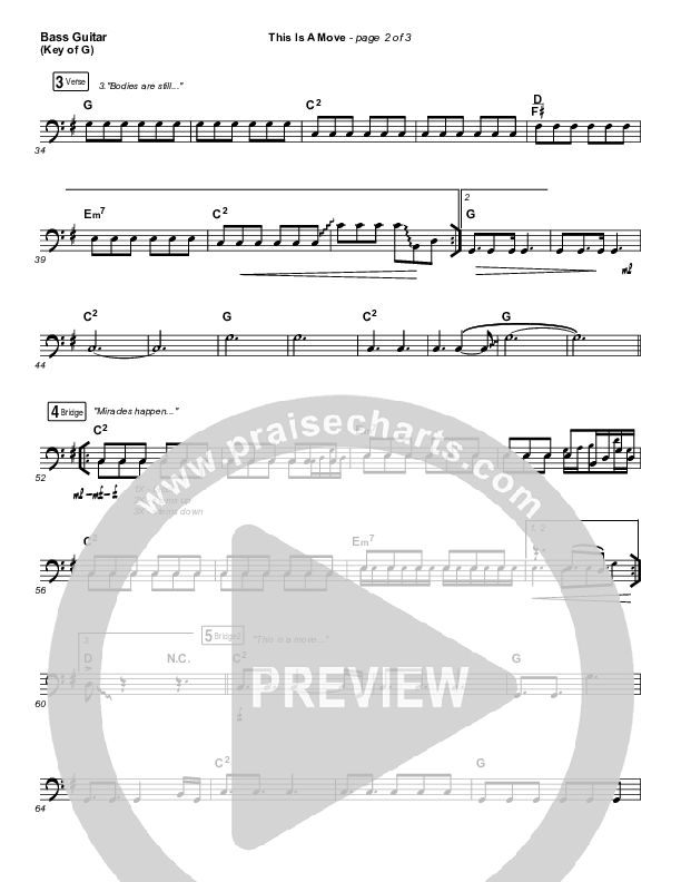 This Is A Move (YouTube) Bass Guitar (Brandon Lake / Bethel Music)