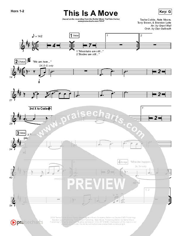 This Is A Move (YouTube) Brass Pack (Brandon Lake / Bethel Music)