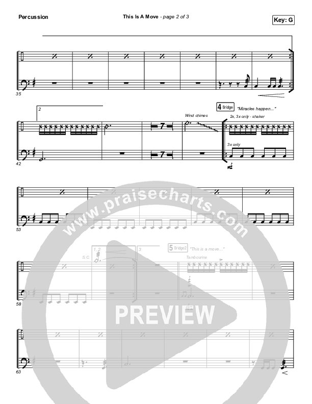 This Is A Move (YouTube) Percussion (Brandon Lake / Bethel Music)