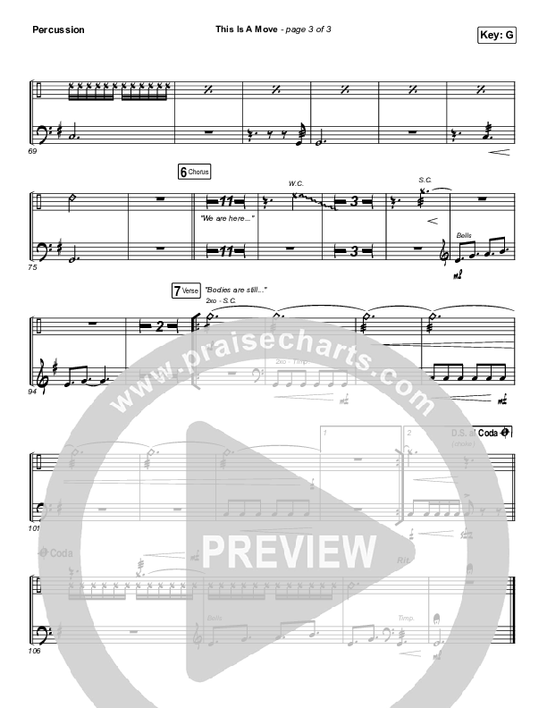 This Is A Move (YouTube) Percussion (Brandon Lake / Bethel Music)