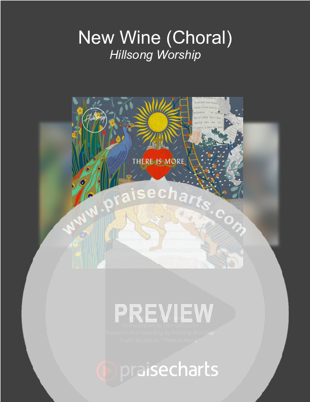 New Wine (Choral Anthem SATB) Orchestration (Hillsong Worship / Arr. Luke Gambill)