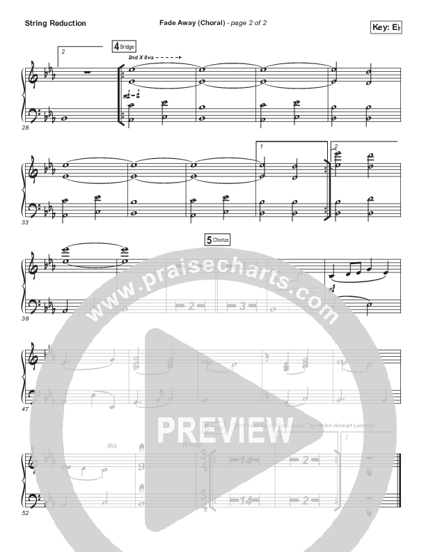 Fade Away (Choral Anthem SATB) Synth Strings (Passion / Melodie Malone / Arr. Luke Gambill)