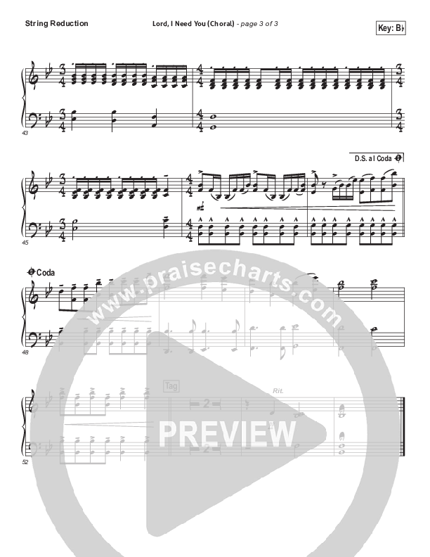 Lord I Need You (Choral Anthem SATB) Synth Strings (Matt Maher / Arr. Luke Gambill)