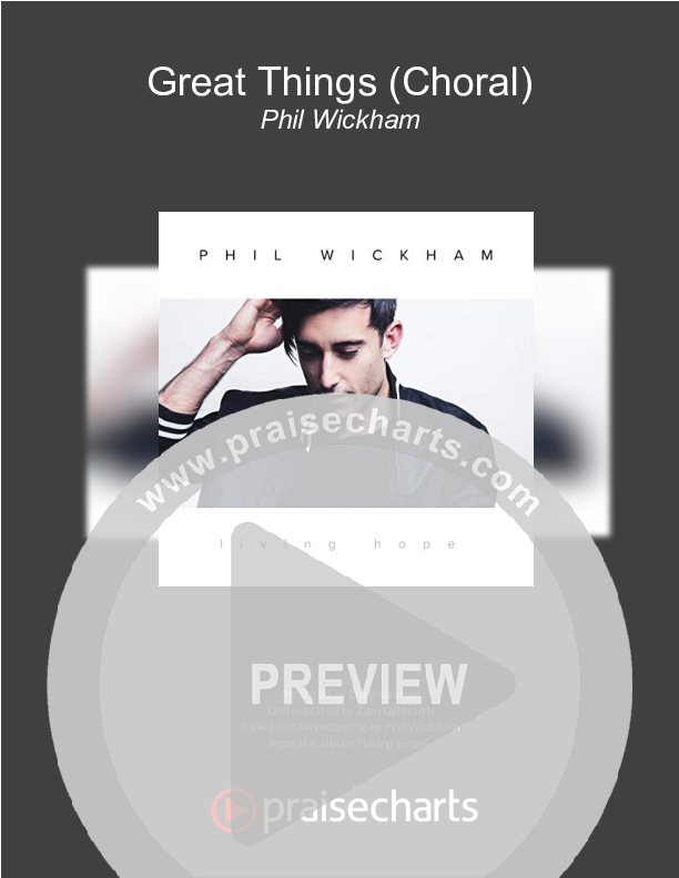 Great Things (Choral Anthem SATB) Orchestration (Phil Wickham / Arr. Luke Gambill)