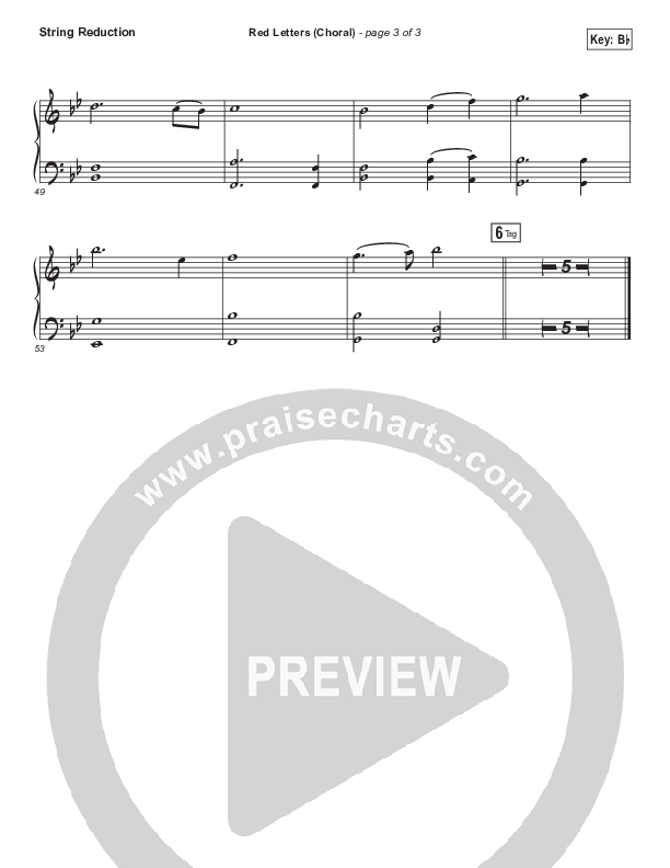 Red Letters (Choral Anthem SATB) Synth Strings (Crowder / Arr. Luke Gambill)