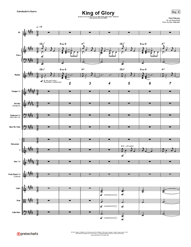 King Of Glory Orchestration (Michael W. Smith / CeCe Winans)