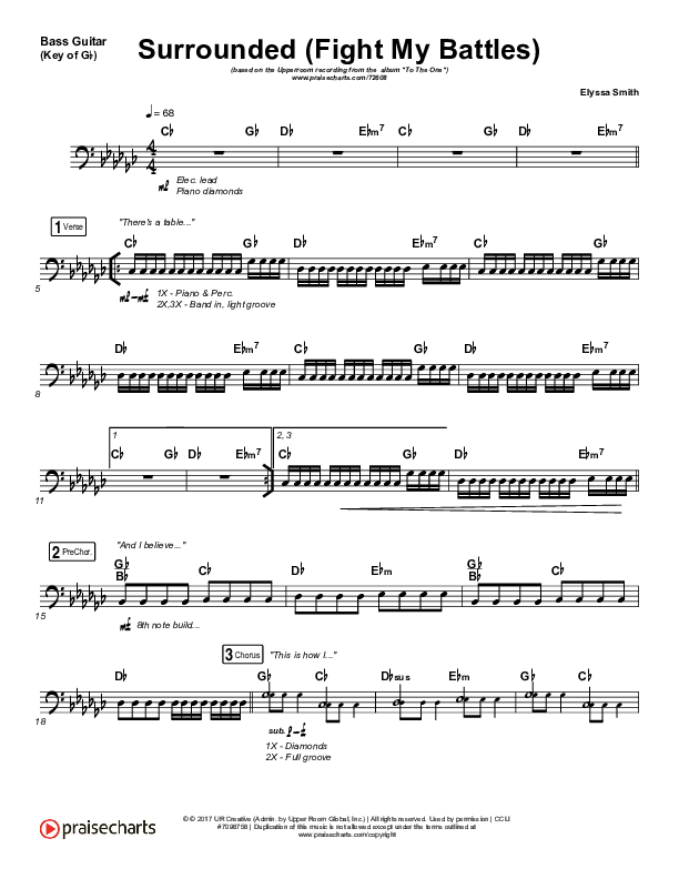 Surrounded (Fight My Battles) Bass Guitar (UPPERROOM / Elyssa Smith)
