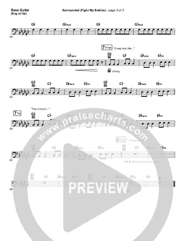 Surrounded (Fight My Battles) Bass Guitar (UPPERROOM / Elyssa Smith)