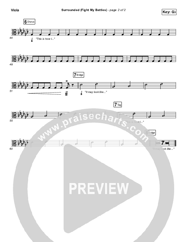 Surrounded (Fight My Battles) Viola (UPPERROOM / Elyssa Smith)