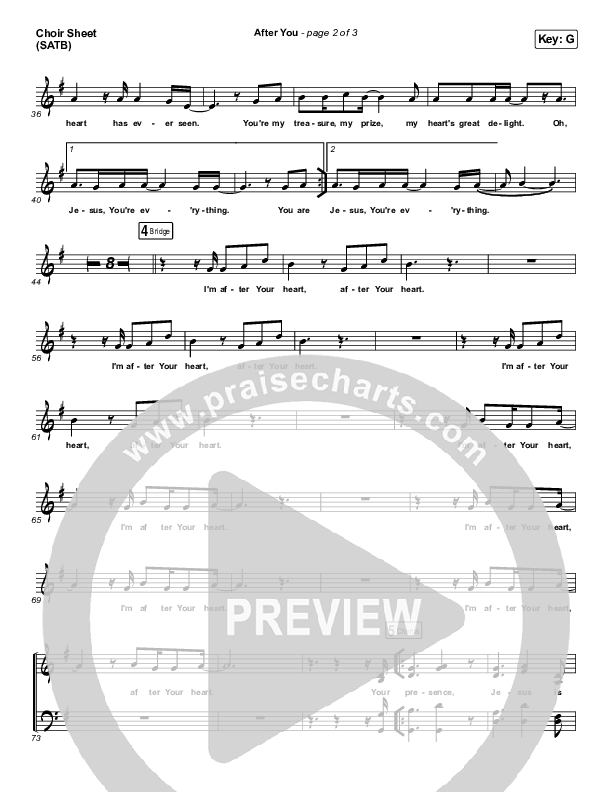 After You Choir Sheet (SATB) (UPPERROOM / Elyssa Smith)