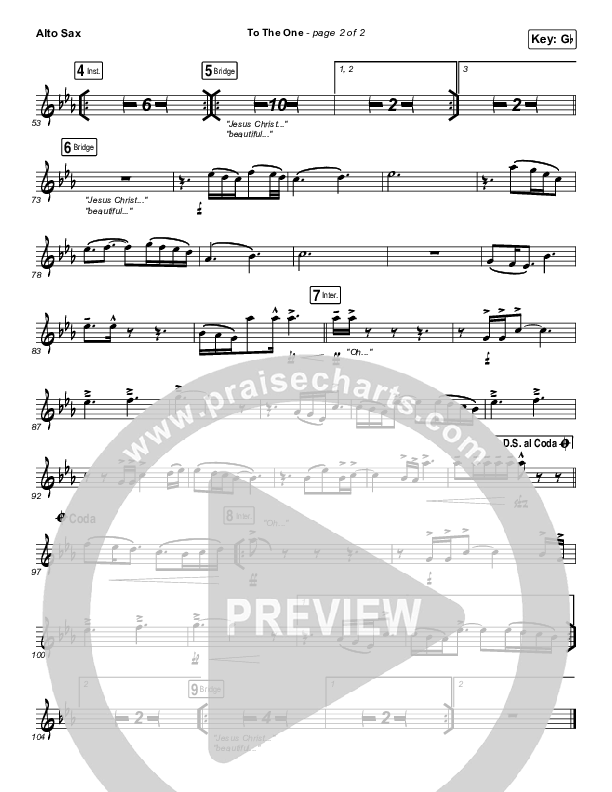 To The One Alto Sax (UPPERROOM / Meredith Mauldin / Oscar Gamboa / Beau Maddox)