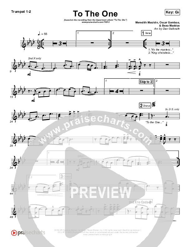 To The One Brass Pack (UPPERROOM / Meredith Mauldin / Oscar Gamboa / Beau Maddox)