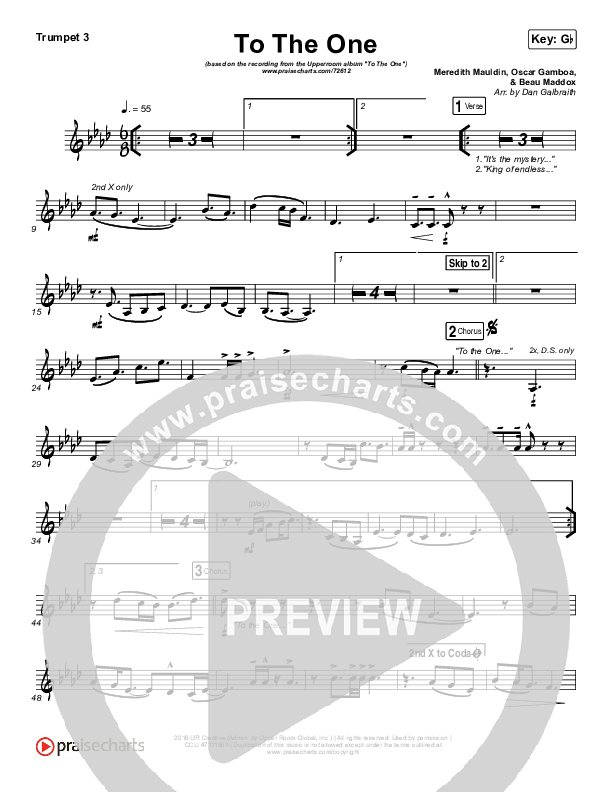 To The One Trumpet 3 (UPPERROOM / Meredith Mauldin / Oscar Gamboa / Beau Maddox)