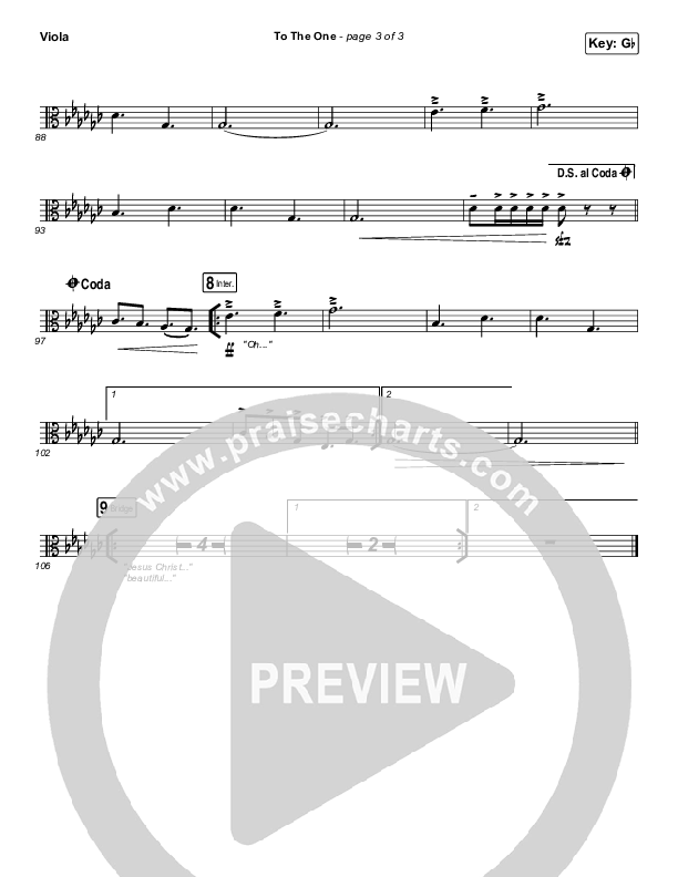 To The One Viola (UPPERROOM / Meredith Mauldin / Oscar Gamboa / Beau Maddox)