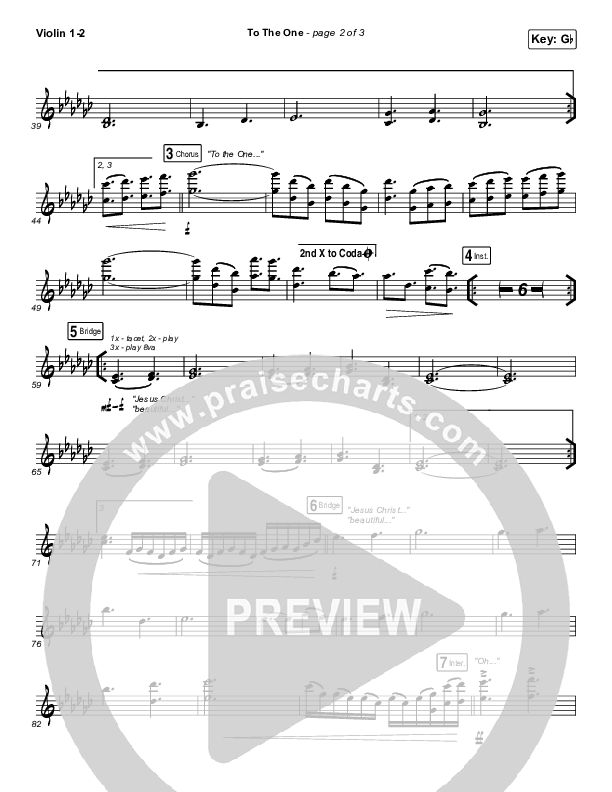 To The One Violin 1/2 (UPPERROOM / Meredith Mauldin / Oscar Gamboa / Beau Maddox)