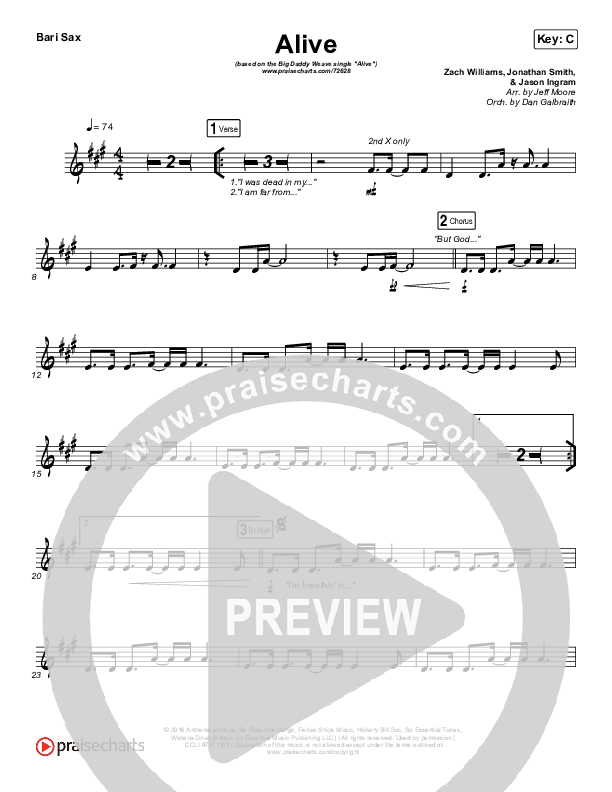 Alive Bari Sax (Big Daddy Weave)