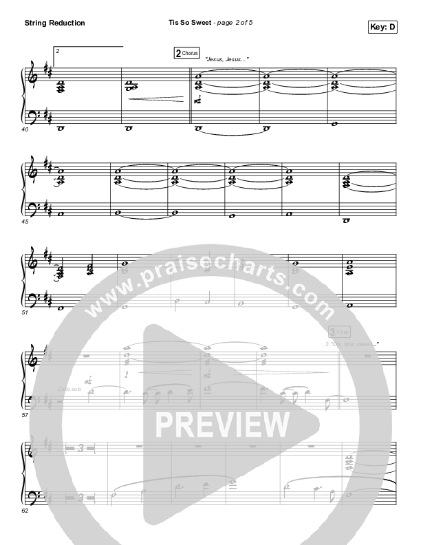 Tis So Sweet To Trust In Jesus (Live) Synth Strings (Shane & Shane)