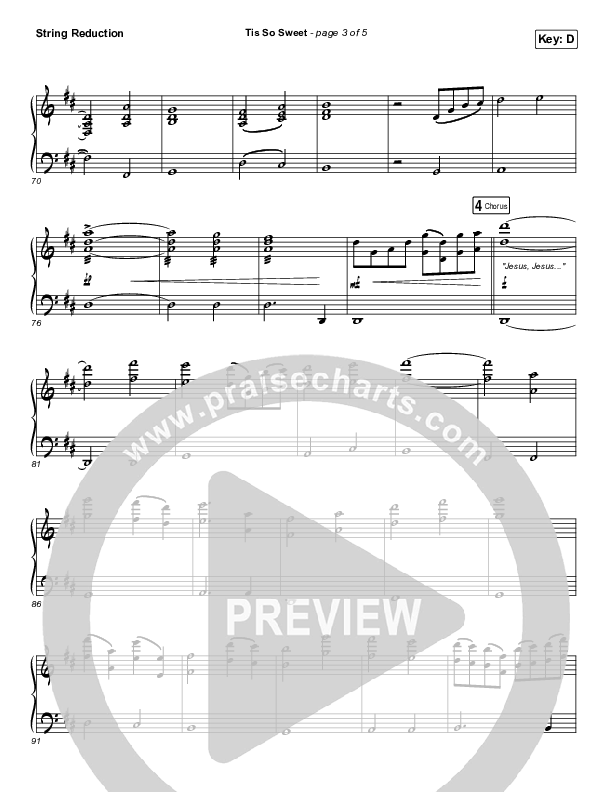 Tis So Sweet To Trust In Jesus (Live) Synth Strings (Shane & Shane)