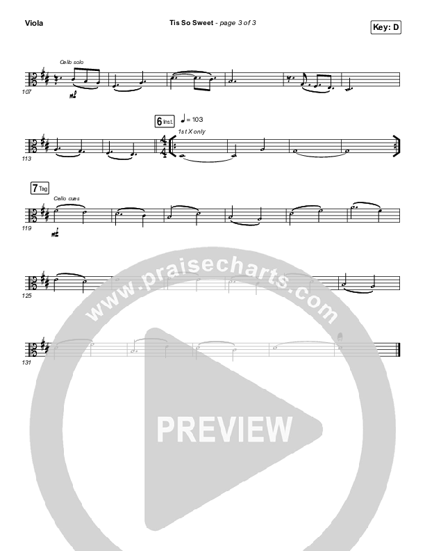 Tis So Sweet To Trust In Jesus (Live) Viola (Shane & Shane)