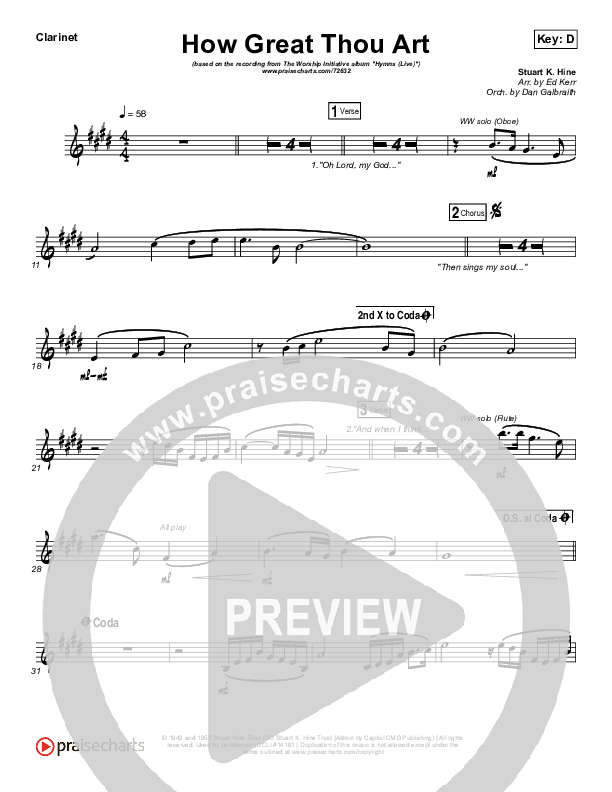 How Great Thou Art (Live) Wind Pack (Shane & Shane)