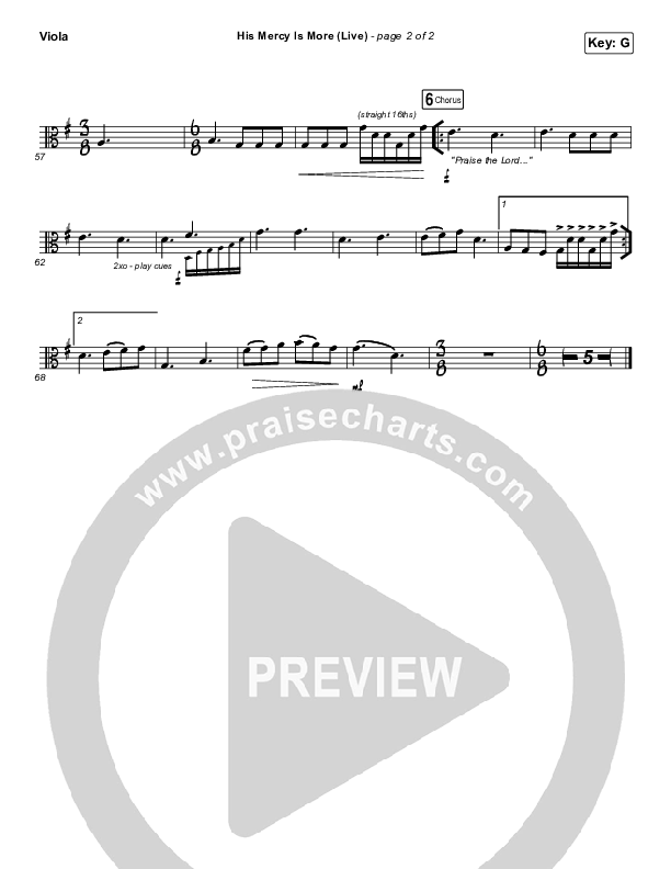 His Mercy Is More (Live) Viola (Shane & Shane)