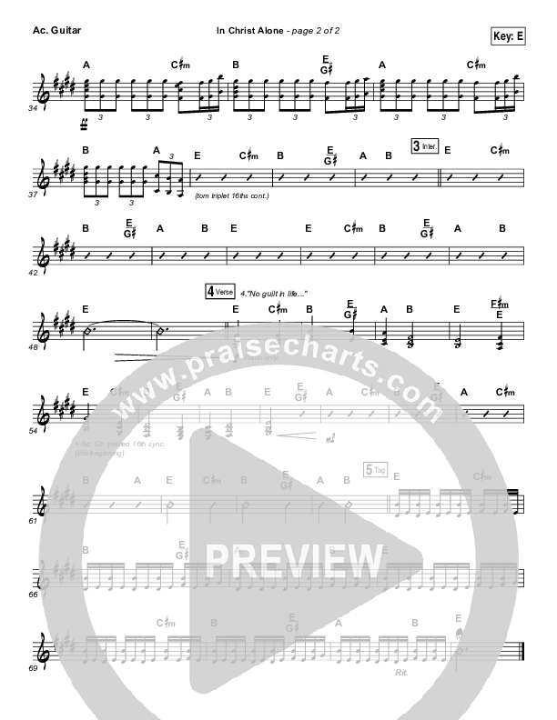 In Christ Alone (Live) Acoustic Guitar (Shane & Shane)