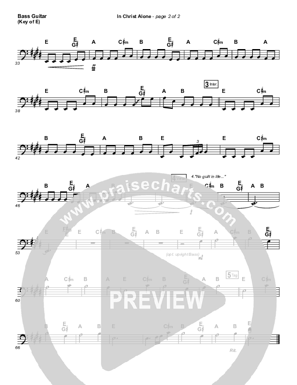 In Christ Alone (Live) Bass Guitar (Shane & Shane)