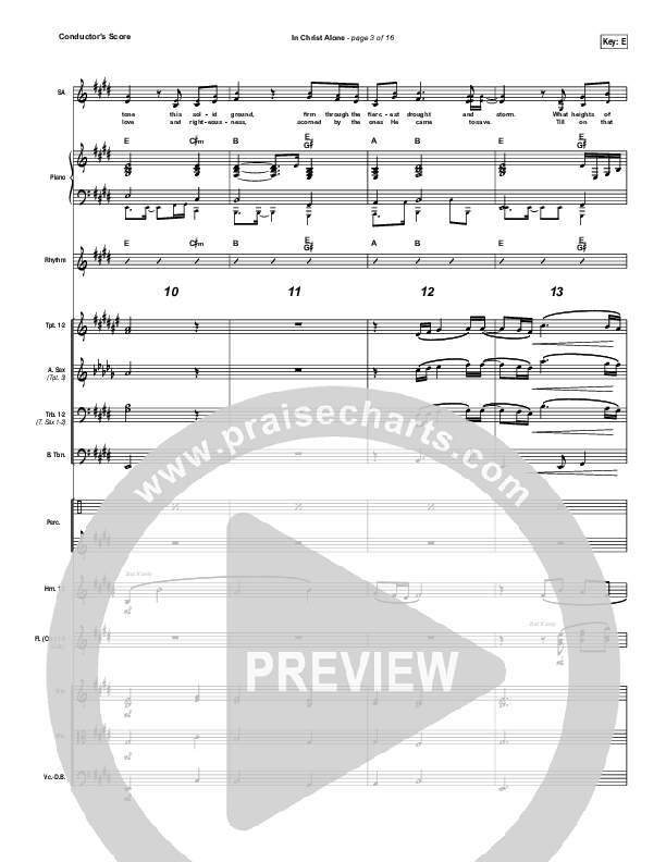 In Christ Alone (Live) Conductor's Score (Shane & Shane)