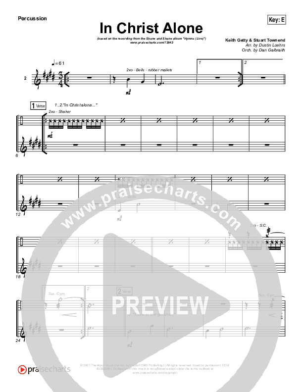 In Christ Alone (Live) Percussion (Shane & Shane)