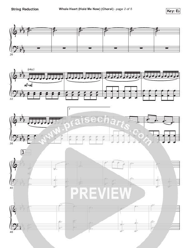 Whole Heart (Hold Me Now) (Choral Anthem SATB) Synth Strings (Hillsong UNITED / Arr. Luke Gambill)