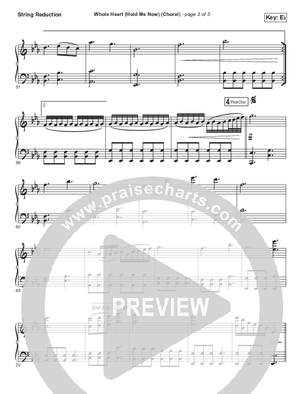 Whole Heart (Hold Me Now) (Choral Anthem SATB) Synth Strings (Hillsong UNITED / Arr. Luke Gambill)