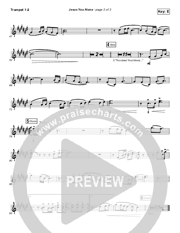 Jesus You Alone Trumpet 1,2 (Highlands Worship)