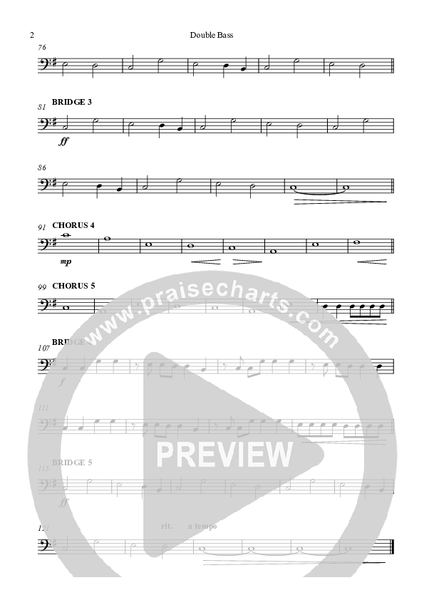 One Moment Double Bass (Highlands Worship)