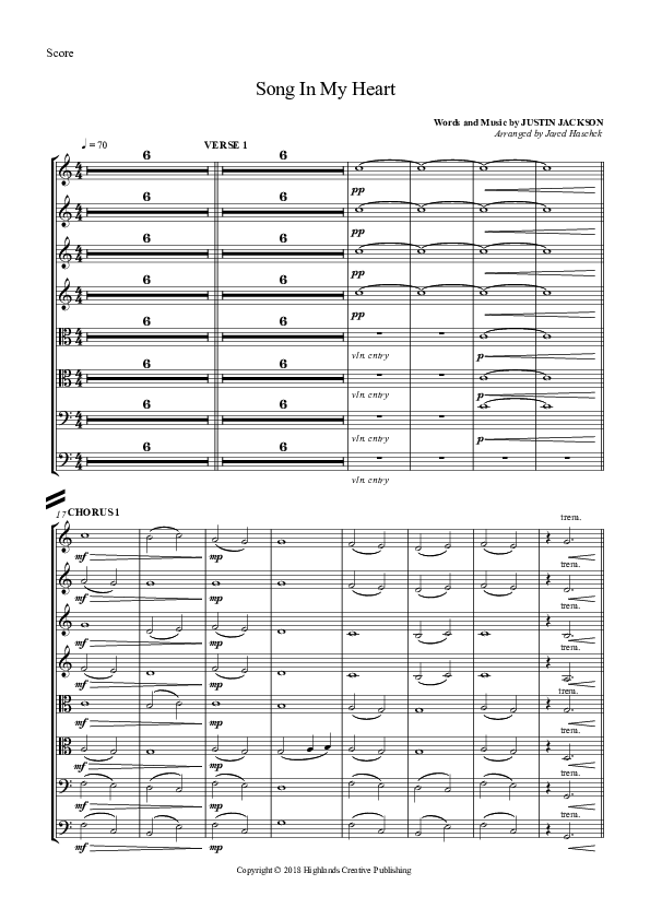 Song In My Heart String Ensemble (Highlands Worship)
