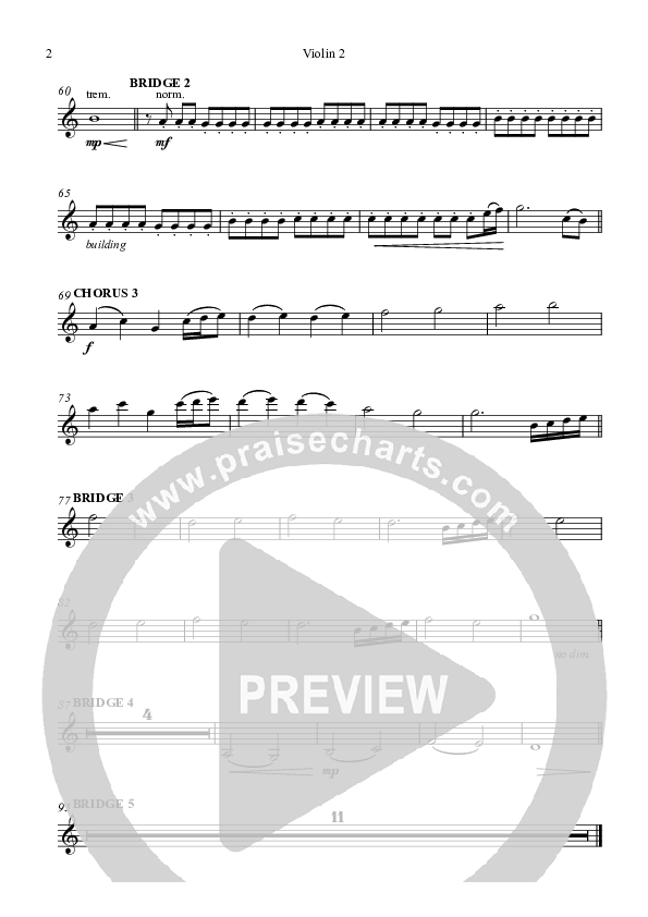 Song In My Heart Violin 2 (Highlands Worship)