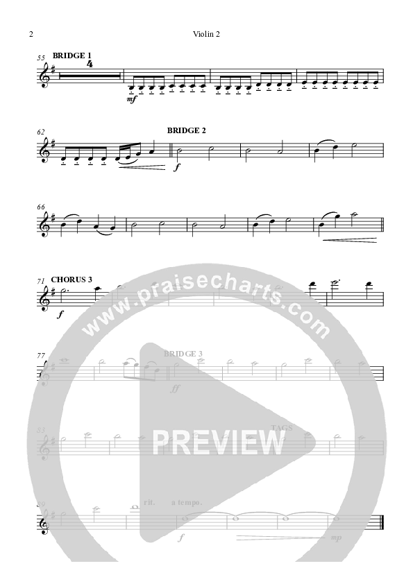 Wonderful Things Violin 2 (Highlands Worship)