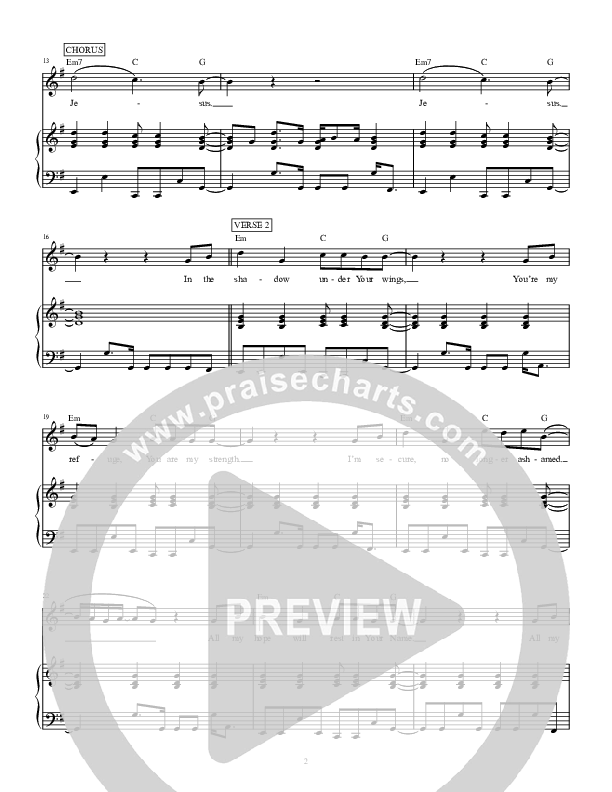 I Will Sing Jesus Lead & Piano (Highlands Worship)