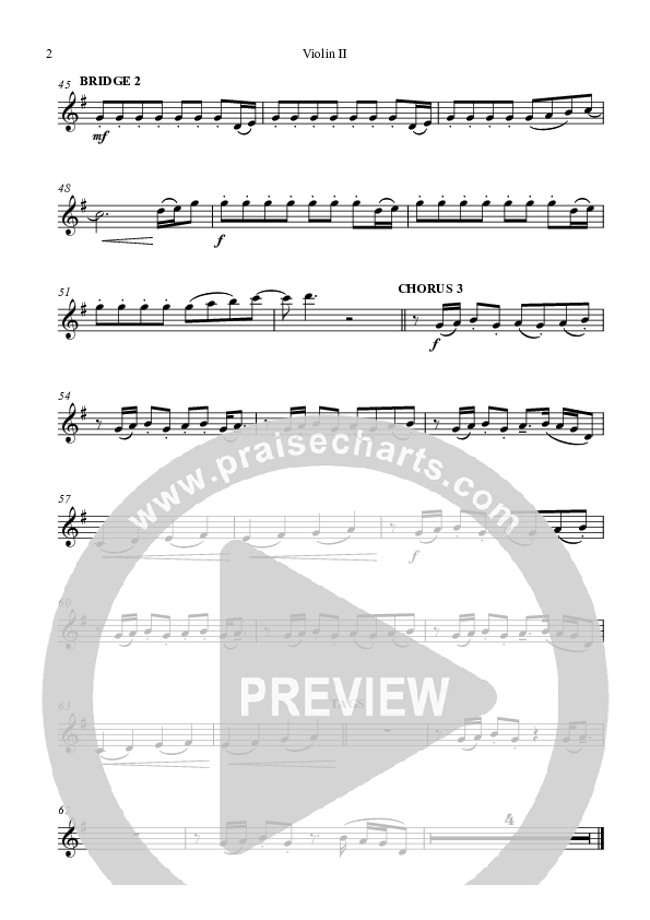 I Will Sing Jesus Violin 2 (Highlands Worship)