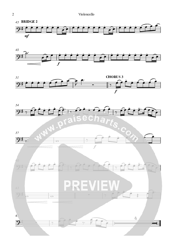 I Will Sing Jesus Violincello (Highlands Worship)