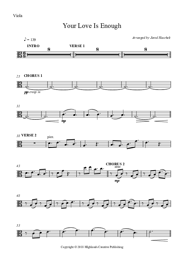 Your Love Is Enough Viola (Highlands Worship)