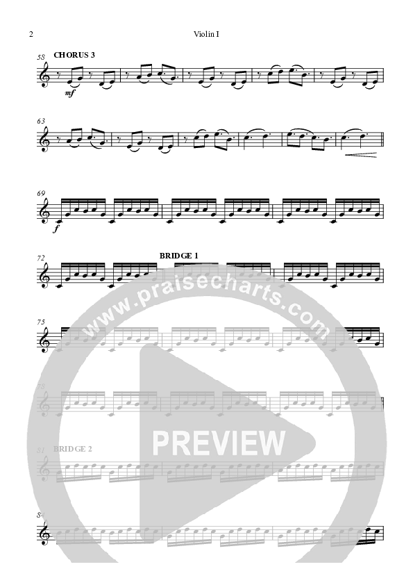 Your Love Is Enough Violin 1 (Highlands Worship)