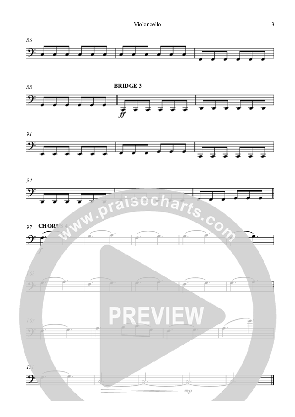 Your Love Is Enough Violincello (Highlands Worship)