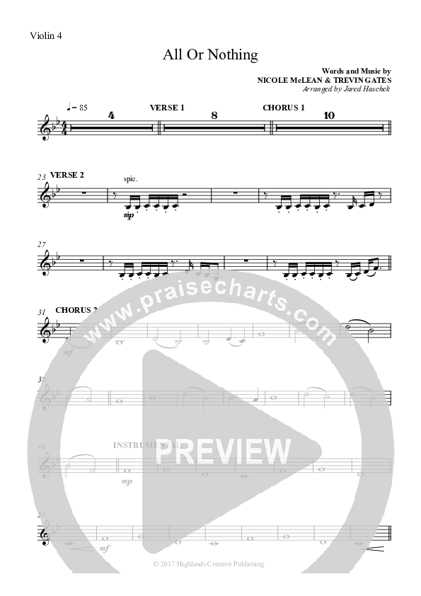 All Or Nothing Violins (Highlands Worship)
