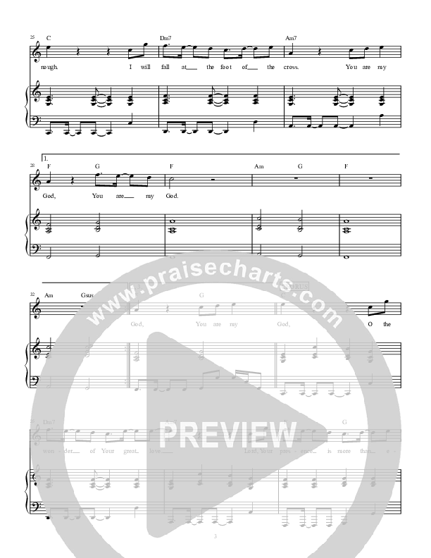 You Are My God Piano/Vocal (Highlands Worship)