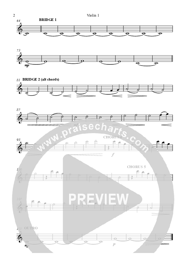 You Are My God Violin 1 (Highlands Worship)